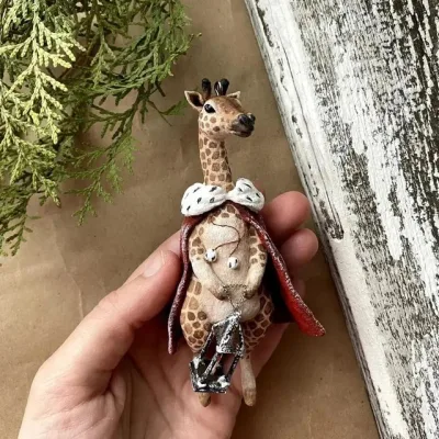 Ватная игрушка Жираф - cotton_toys_st