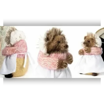 Вязаная спицами ежиха Mrs. Tiggy-Winkle - Claire Garland