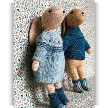 Вязание спицами кролика Bunny Odile
