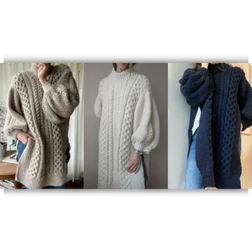 Вязаное спицами оверсайз платье Aegyo - Aegyoknit