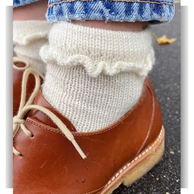 Вязаные носочки Ruffle Socks - ПетитНит