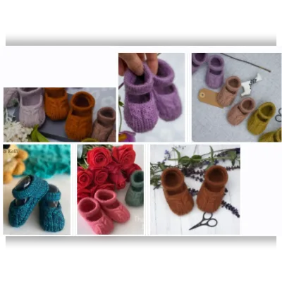 Вязаные спицами пинетки Joseph Baby Sandal - Вяжи.ру