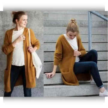 Вязаный кардиган оверсайз No Frills Cardigan - PetiteKnit