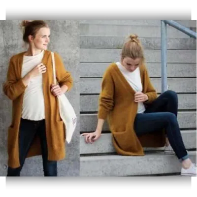 Вязаный кардиган оверсайз No Frills Cardigan - PetiteKnit