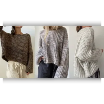Вязаный пуловер оверсайз Hyun - Aegyoknit
