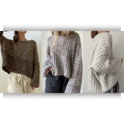 Вязаный пуловер оверсайз Hyun - Aegyoknit