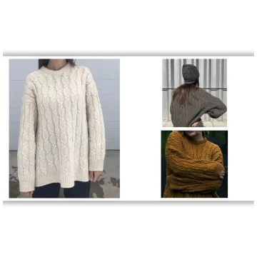 Вязаный пуловер с косами Minto Sweater - Magdalena Parker