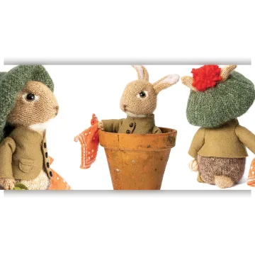 Вязаный спицами кролик Benjamin Bunny