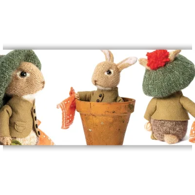 Вязаный спицами кролик Benjamin Bunny - Claire Garland