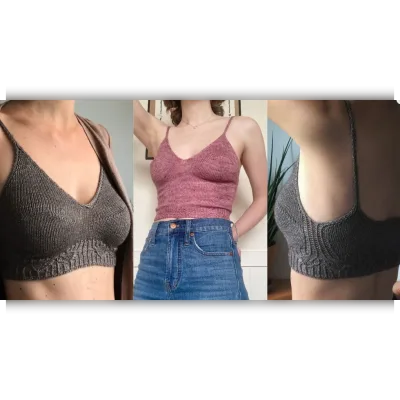 Вязаный спицами лиф Nurture Bralette - Celine Feyten