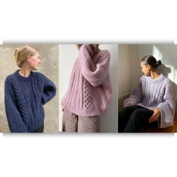 Вязаный спицами оверсайз Aegyo Sweater - Aegyoknit