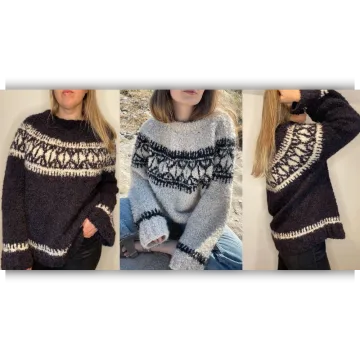 Вязаный свитер букле Beeo Sweater - Aegyoknit