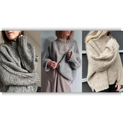 Вязаный свитер оверсайз Bawi Sweater - Aegyoknit