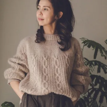 Вязаный свитер с косами Tessa Sweater - Irene Lin
