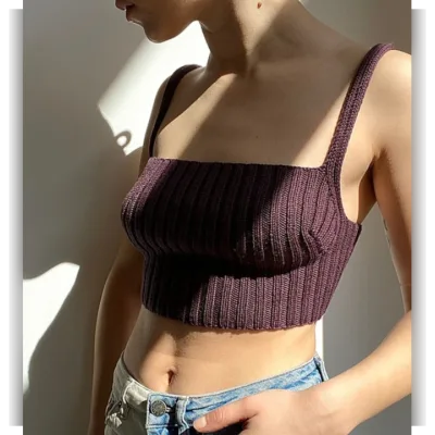 Вязаный топ бралетт Fausta bralette - lowkey.bold.knit