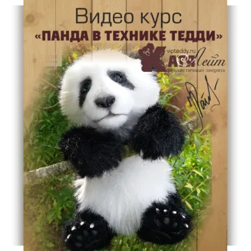 Видео курс Панда в технике тедди