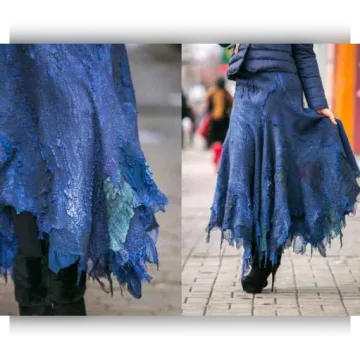 Видео мастер-класс Юбка цвета Индиго