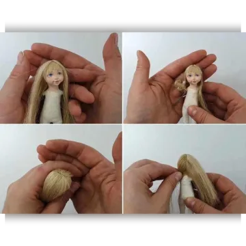 Волосы для ватной игрушки