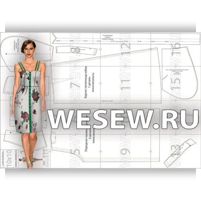 Выкройка летнего платья на бретелях - wesew.ru