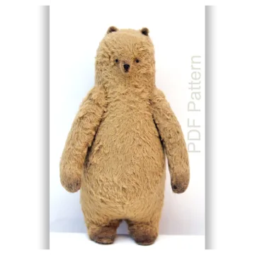 Выкройка Мишка Тедди Зимний Медведь Teddy Bear Инструкции к Пошиву