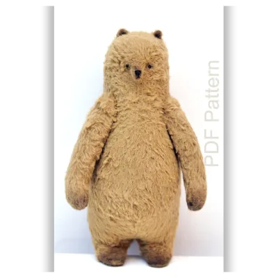 Выкройка Мишка Тедди Зимний Медведь Teddy Bear Инструкции к Пошиву - Мария Светлова