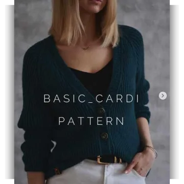Взрослый кардиган Basic Cardi - Юлия Старикова