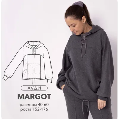 Худи Margot. Размер 42-52. Рост 164 - OnePattern