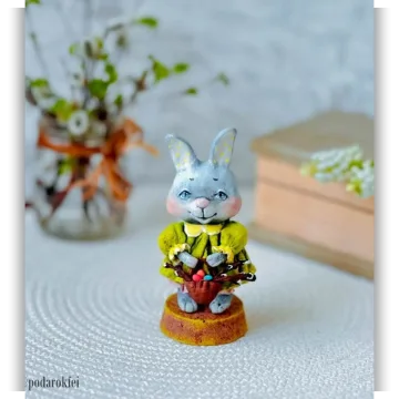 Зайка из ваты