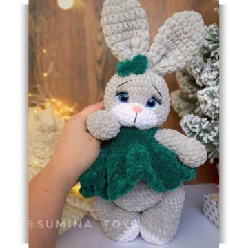Зайка Стеша+платье и колпак
