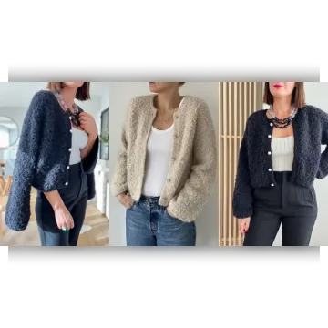 Жакет из пряжи букле Audrey Jacket - Cheryl Mokhtari