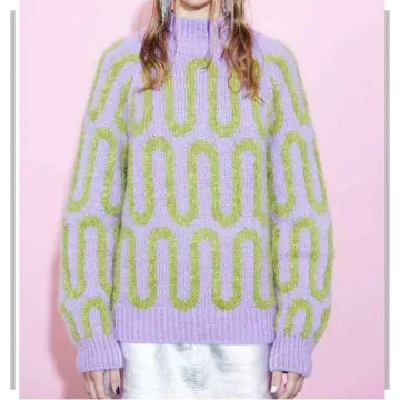 Жаккардовый свитер Wave Sweater - Spektakel - Mie Firring