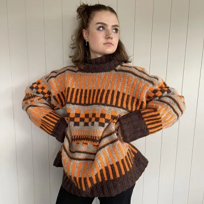 Жаккардовый унисекс свитер Simone sweater - Stine Erikstad
