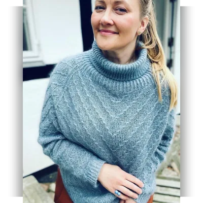 Женский свитер спицами Riptide - Rocking Knitwear Disign