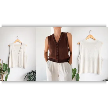 Жилет на пуговицах Zoe Shirt - Вяжи.ру