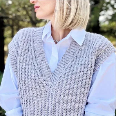 Жилет Simple Cozy крючком - Светлана Кочкина