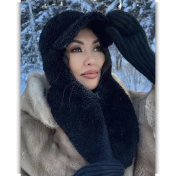 Зимняя кепка с манишкой - _lina_74