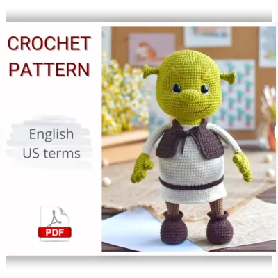 Злой зеленый огр - Funnycrochetstory