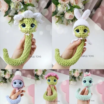 Змейки в шапочках